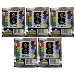 Panini - 2026 FIFA World Cup Official Sticker Collection - 5 PACK LOT [35 Stickers Total]