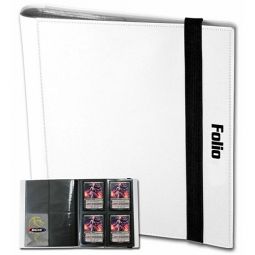 Trading Card Supplies - BCW 4-Pocket Double Pages Folio Album - WHITE (20 Pages - Holds 160 Cards)
