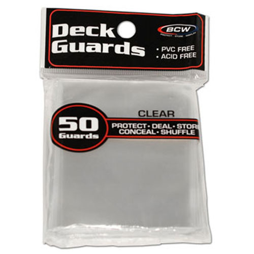 Trading Card Supplies - BCW Deck Guards - CLEAR