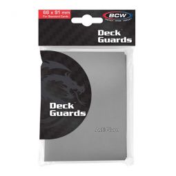 Trading Card Supplies - BCW Deck Guards - GRAY (Double Matte)(50 Premium Sleeves)