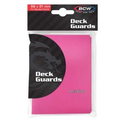 Trading Card Supplies - BCW Deck Guards - PINK (Double Matte)(50 Premium Sleeves)