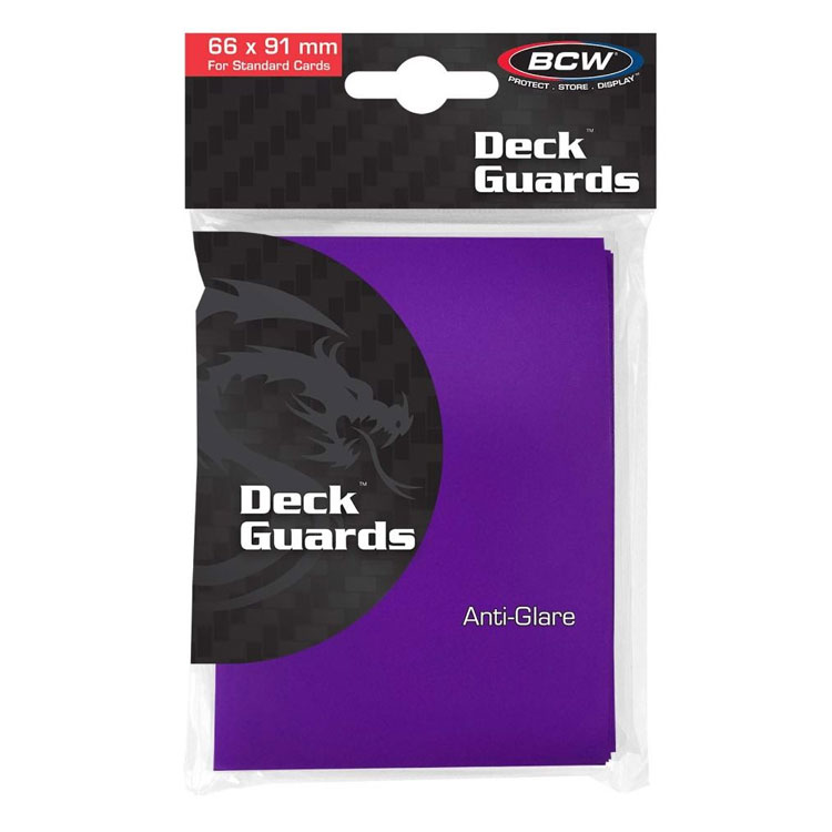 Trading Card Supplies - BCW Deck Guards - PURPLE (Double Matte)(50 Premium Sleeves)