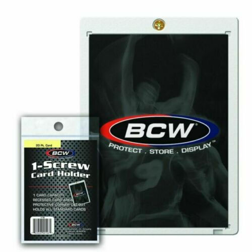 Trading Card Supplies - BCW - 1-SCREW CARD HOLDER (20 Pt. Card)