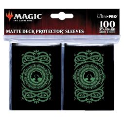 Ultra Pro Magic the Gathering Mana 7 Matte Deck Protectors - FOREST (100 Standard Size Sleeves)