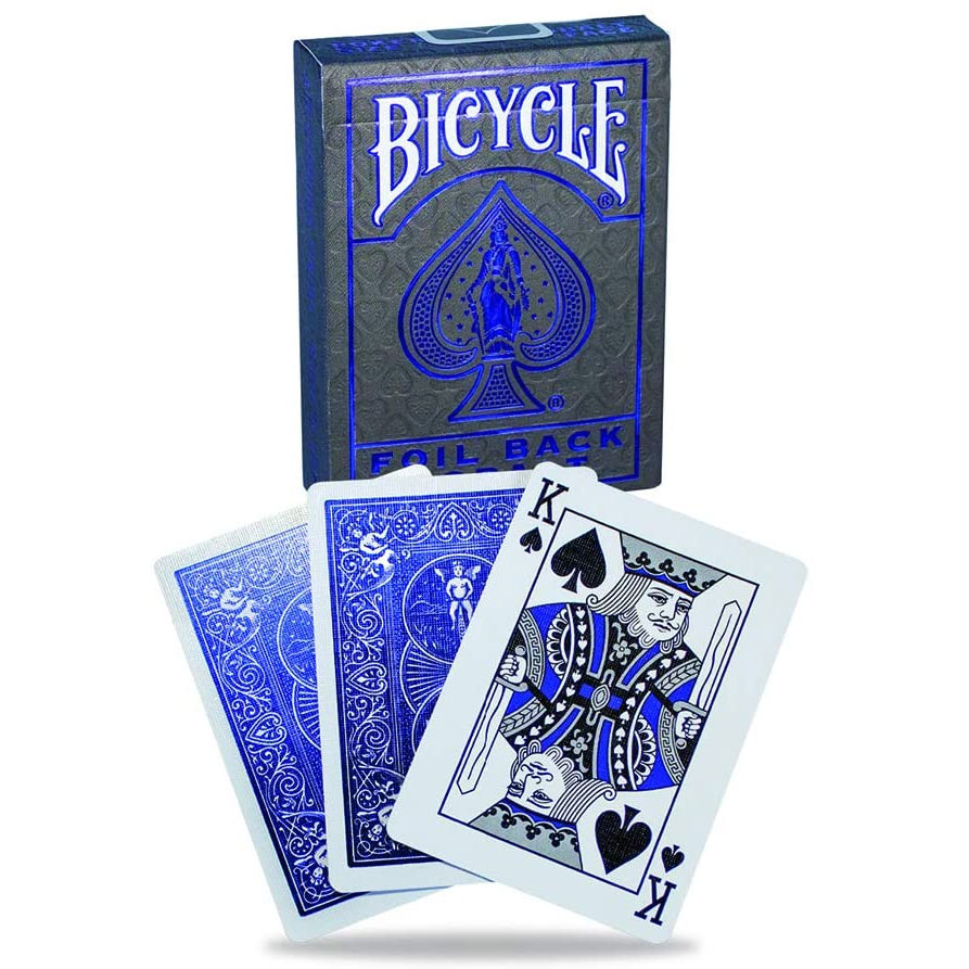 Bicycle Poker Playing Cards - MetalLuxe FOIL BACK COBALT BLUE - 1 SEALED  DECK: BBToyStore.com - Toys, Plush, Trading Cards, Action Figures & Games  online retail store shop sale