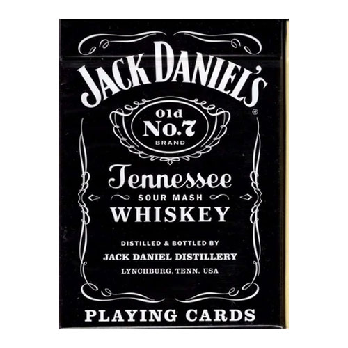 Bicycle Poker Playing Cards - Jack Daniel's Tennessee Whiskey - 1 SEALED DECK (Black Label)