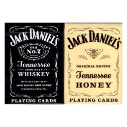 Bicycle Poker Playing Cards - Jack Daniel's Tennessee Whiskey - 2 SEALED DECKS (Honey & Black Label)