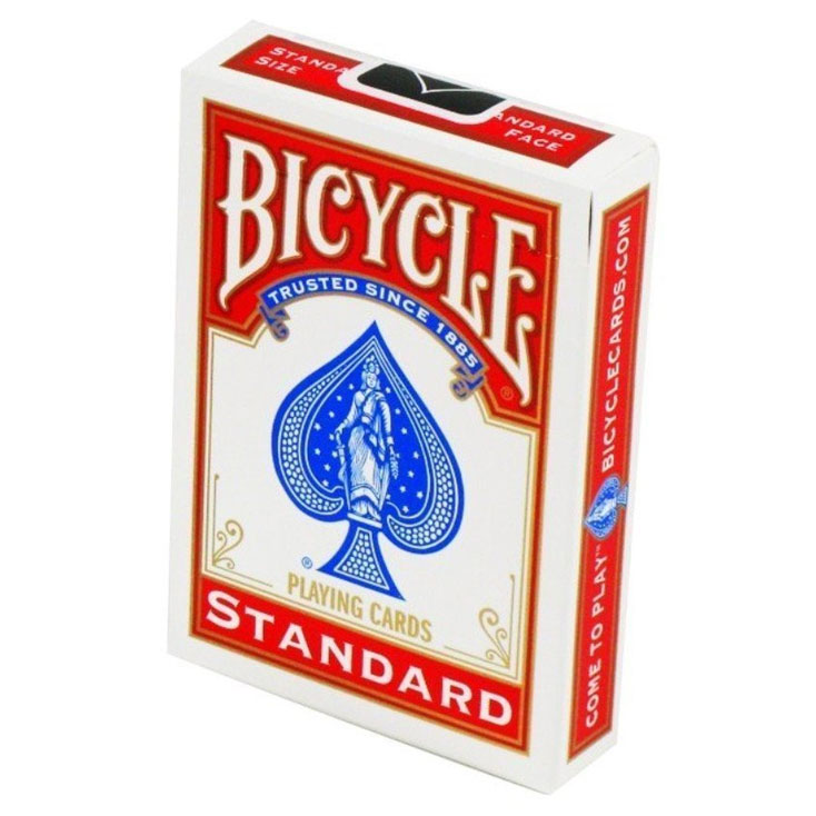 Bicycle Standard Index Playing Cards - 1 SEALED DECK (Red)