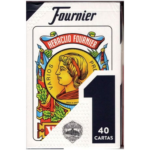 Heraclio Fournier Spanish No. 1 Playing Cards - 1 SEALED DECK (40 Cartas)(Blue)