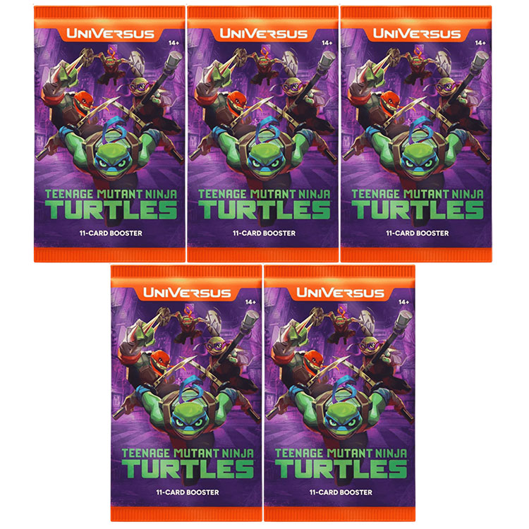 Universus Teenage Mutant Ninja Turtles [TMNT] CCG - BOOSTER PACKS [5 ...