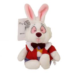 Disney Bean Bag Plush - WHITE RABBIT (Alice in Wonderland) (9 inch)