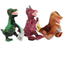 Disney Bean Bag Plushes - SET OF 3 DINOSAURS (Animal Kingdom) (8 inch)