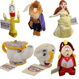 Disney Bean Bag Plush - SET OF 6 Beauty and the Beast (BEAST,MRS.POTTS,BELLE+3)
