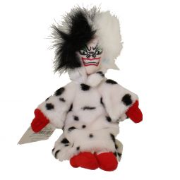 Disney Bean Bag Plush - CRUELLA (101 Dalmatians) (10 inch)