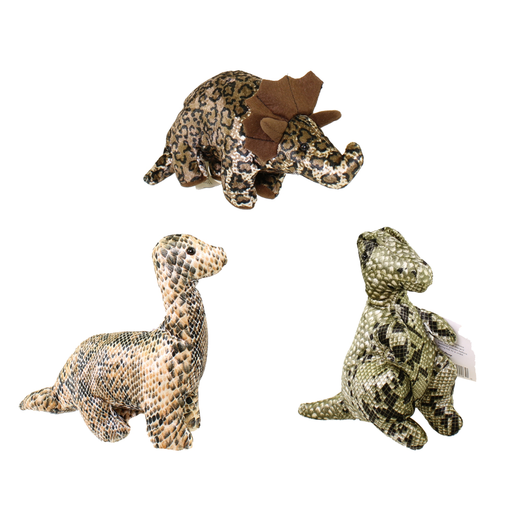 Disney Bean Bag Plush - SET OF 3 Disney Dinosaurs (TRICERATOPS,BRACHIOSAURUS,T-REX)