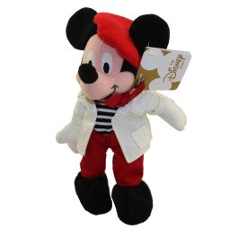 Disney Bean Bag Plush - GLOBE-TROTTING MICKEY (French)(Mickey Mouse)(8 inch)