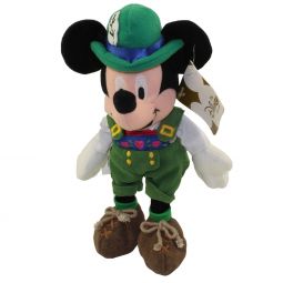 Disney Bean Bag Plush - GLOBE-TROTTING MICKEY MOUSE (German)(9 inch)
