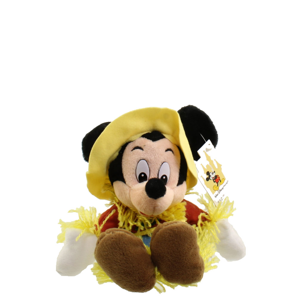 Disney Bean Bag Plush - SCARECROW MICKEY (Mickey Mouse - WDW Tag) (9 inch)