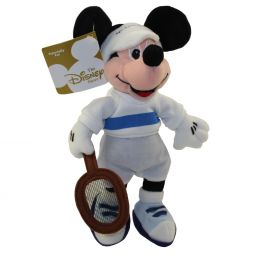 Disney Bean Bag Plush - TENNIS MICKEY (Mickey Mouse)(8 inch) *UK Disney Store*