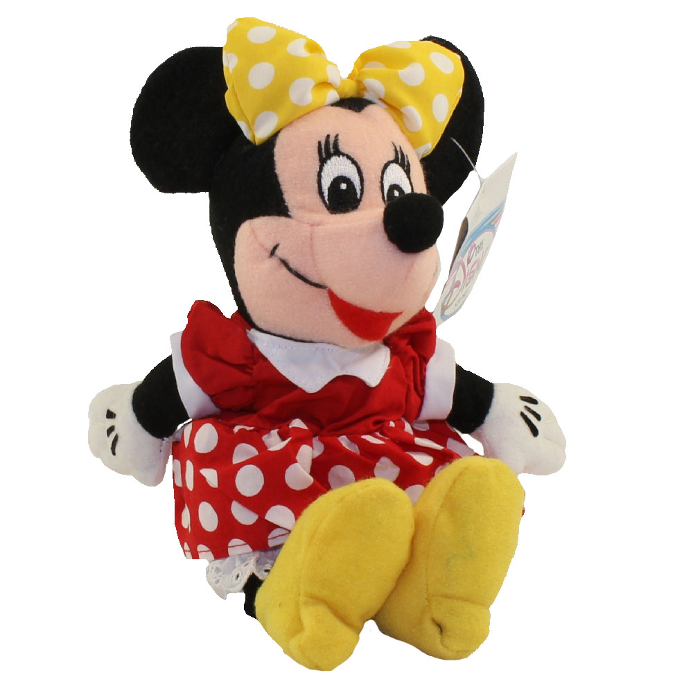 Disney Bean Bag Plush - MINNIE WITH YELLOW BOW (Mickey Mouse) (9 inch)