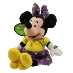 Disney Bean Bag Plush - AUGUST BIRTHSTONE MINNIE WITH NECKLACE (Mickey Mouse) (10 inch)