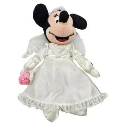 Disney Bean Bag Plush - BRIDE MINNIE MOUSE (Mickey Mouse) (8 inch)