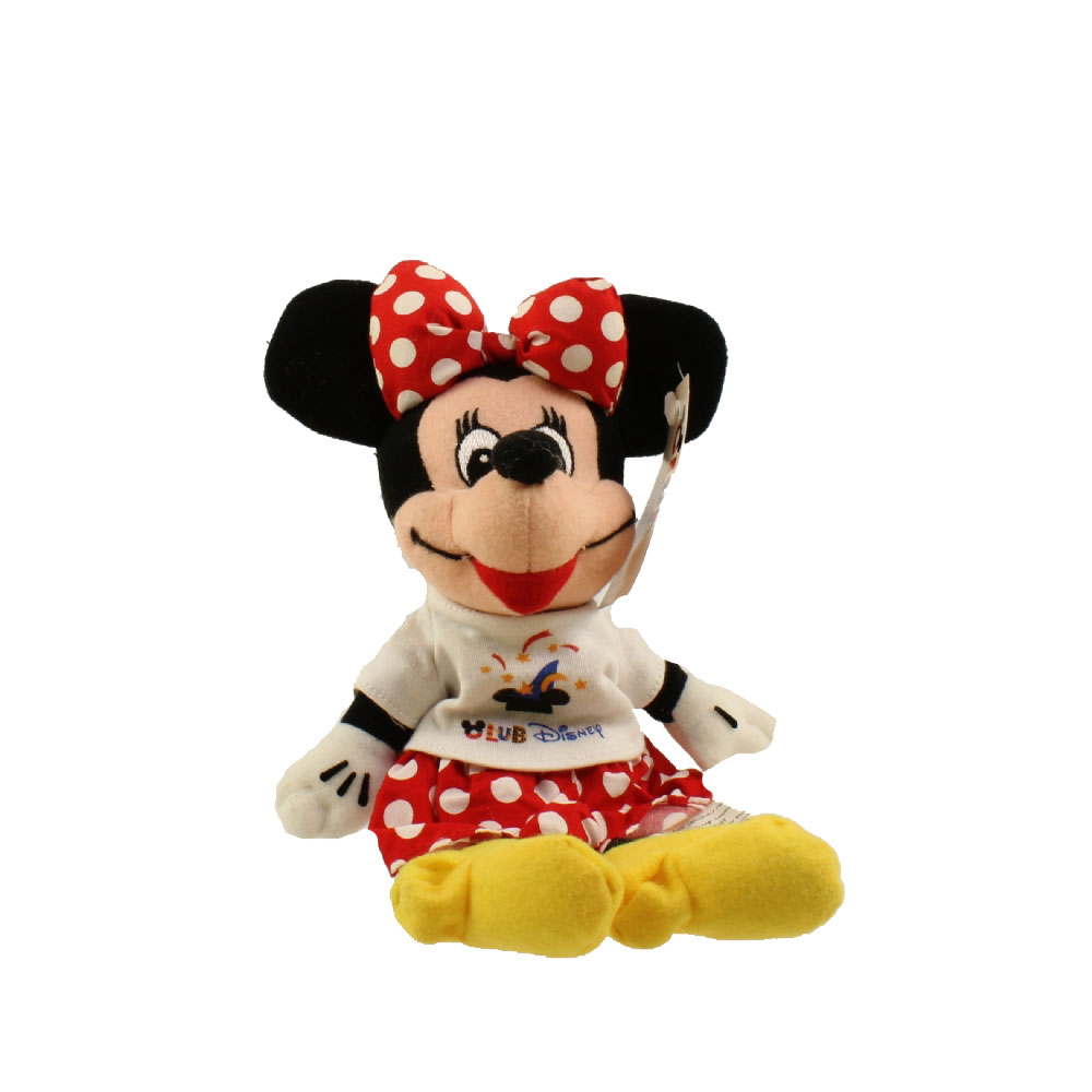 Disney Bean Bag Plush - "CLUB Disney" MINNIE (Mickey Mouse) (9 inch)
