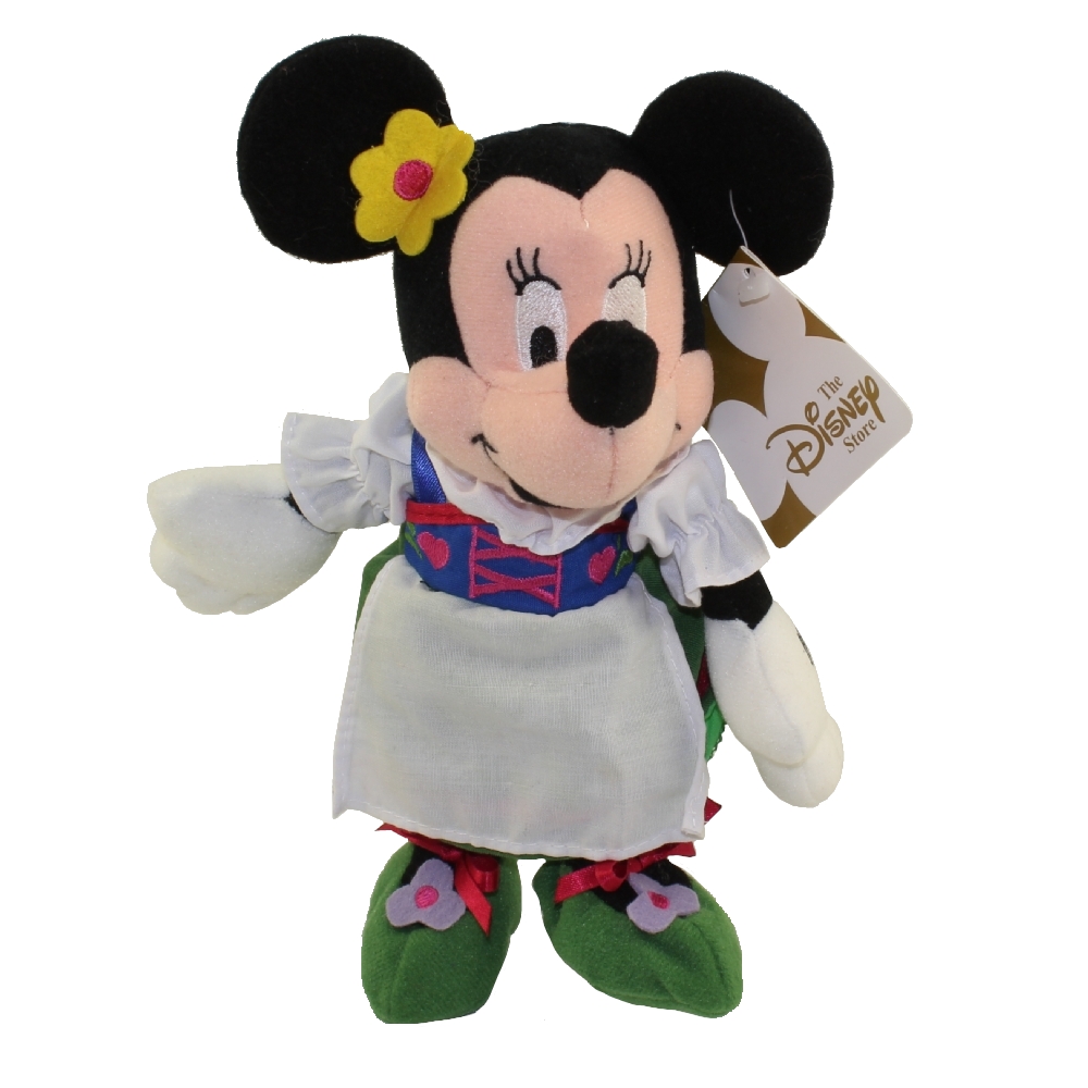 Disney Bean Bag Plush - GLOBE-TROTTING MINNIE MOUSE (German)(9 inch)