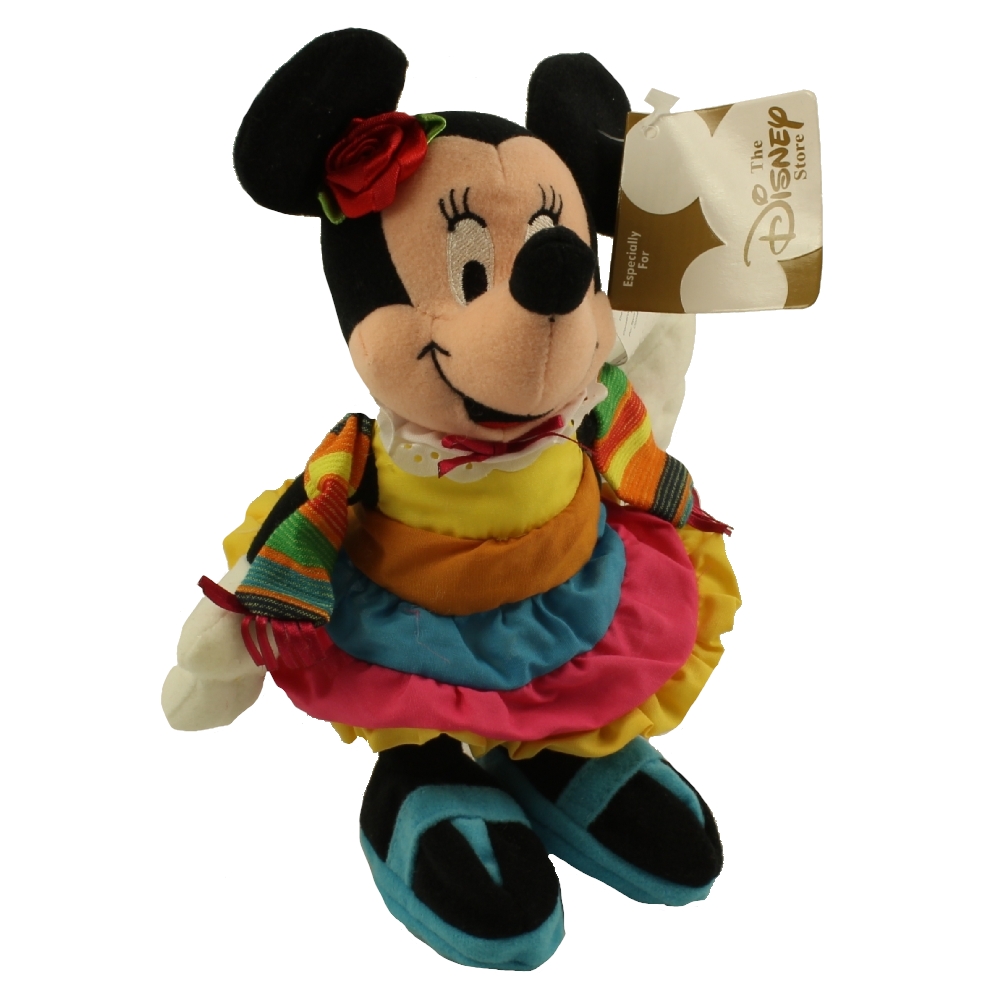 Disney Bean Bag Plush - GLOBE-TROTTING MINNIE MOUSE (Mexican)(9 inch)