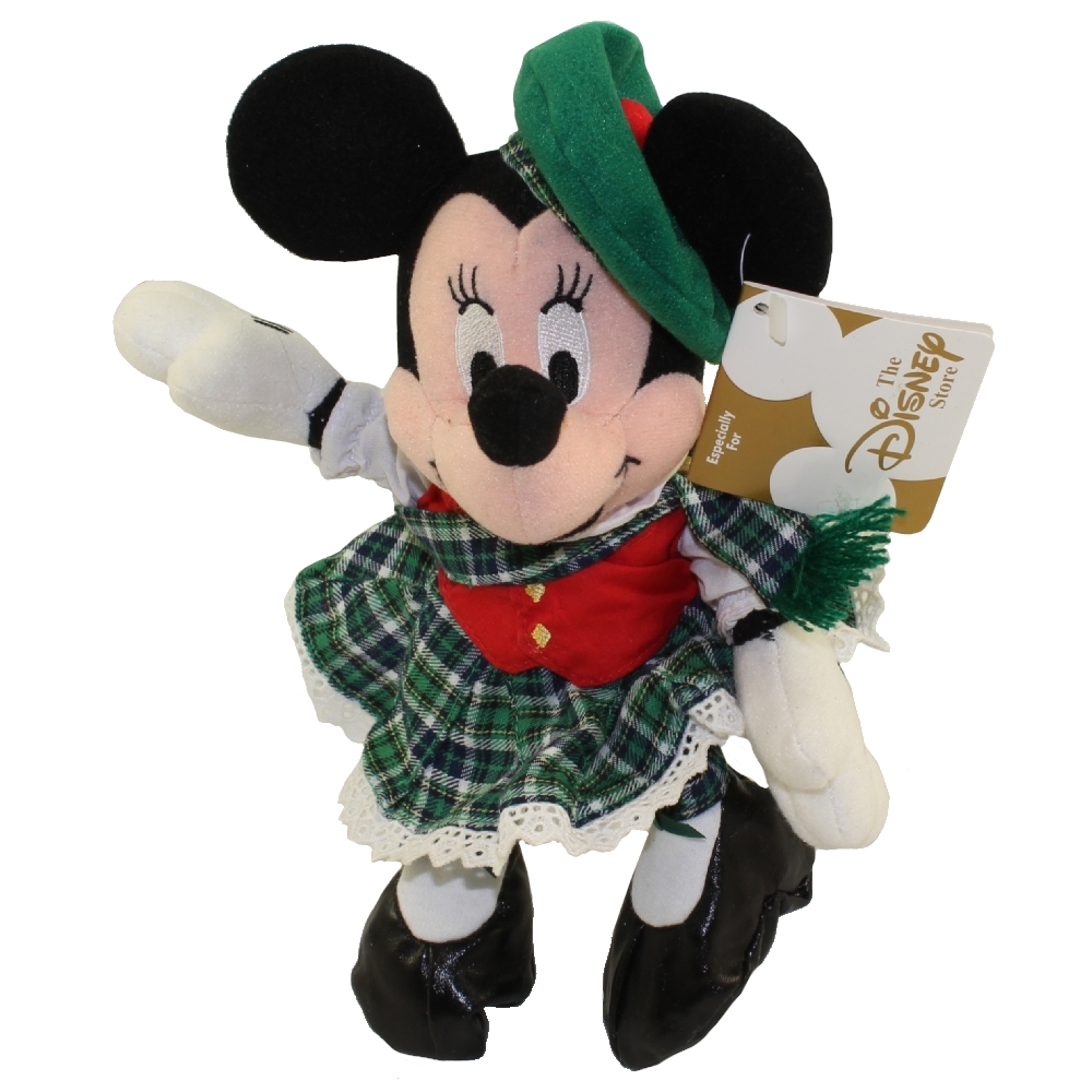 Disney Bean Bag Plush - GLOBE-TROTTING MINNIE MOUSE (Scottish)(9 inch)