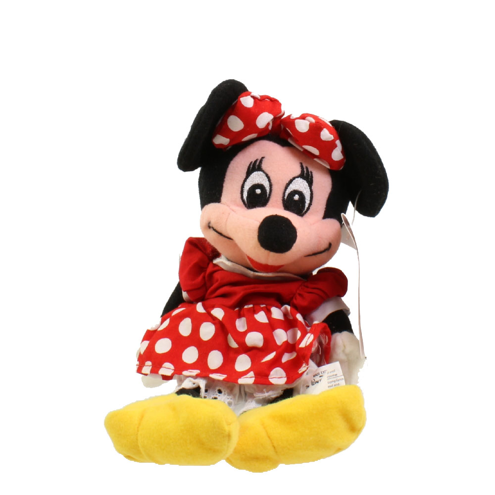 Disney Bean Bag Plush - MINNIE WITH RED BOW (Mickey Mouse - Yarn Mouth) (9 inch)