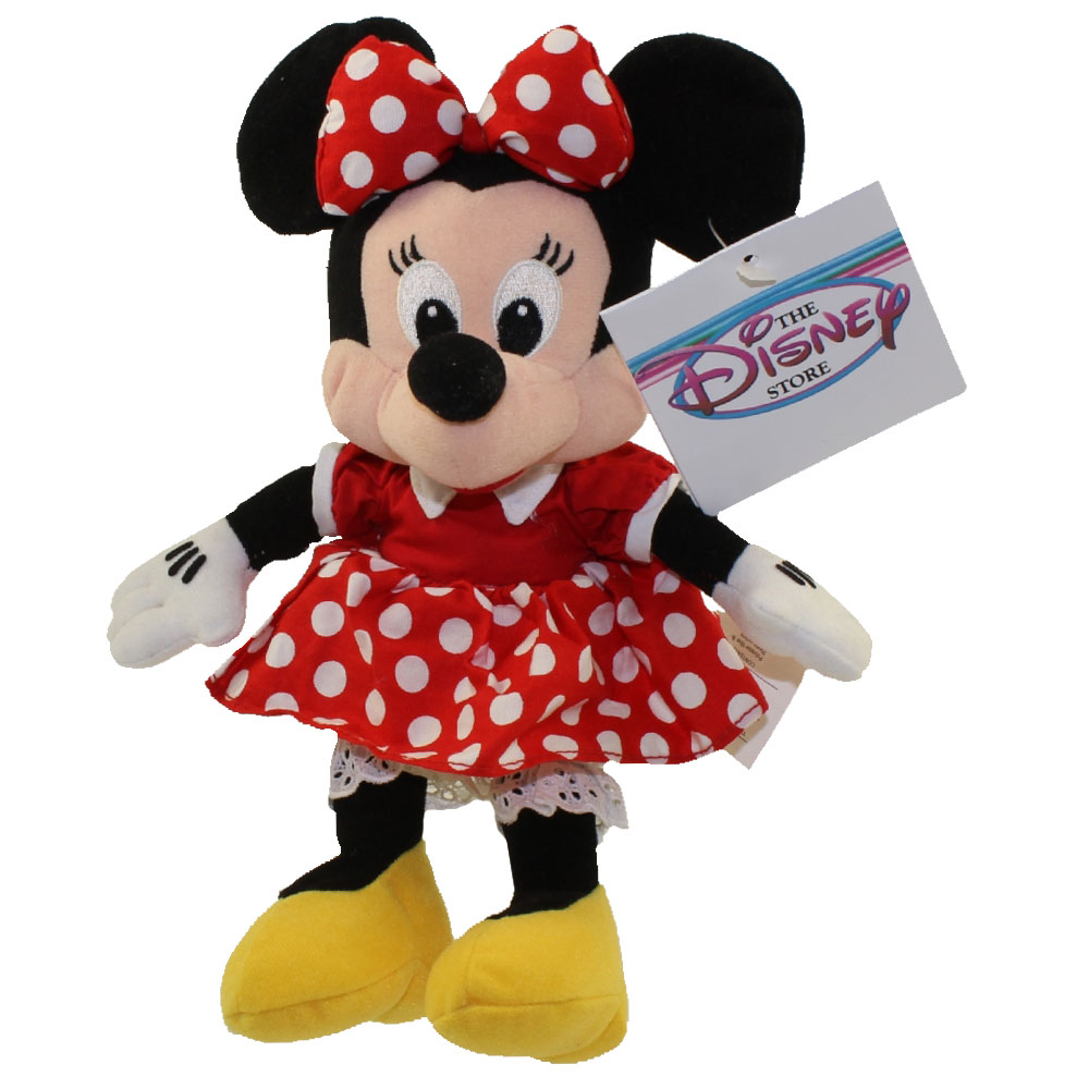 Disney Bean Bag Plush - MINNIE WITH RED BOW (Mickey Mouse)(Version 2 - NO Yarn Mouth)(9 inch)