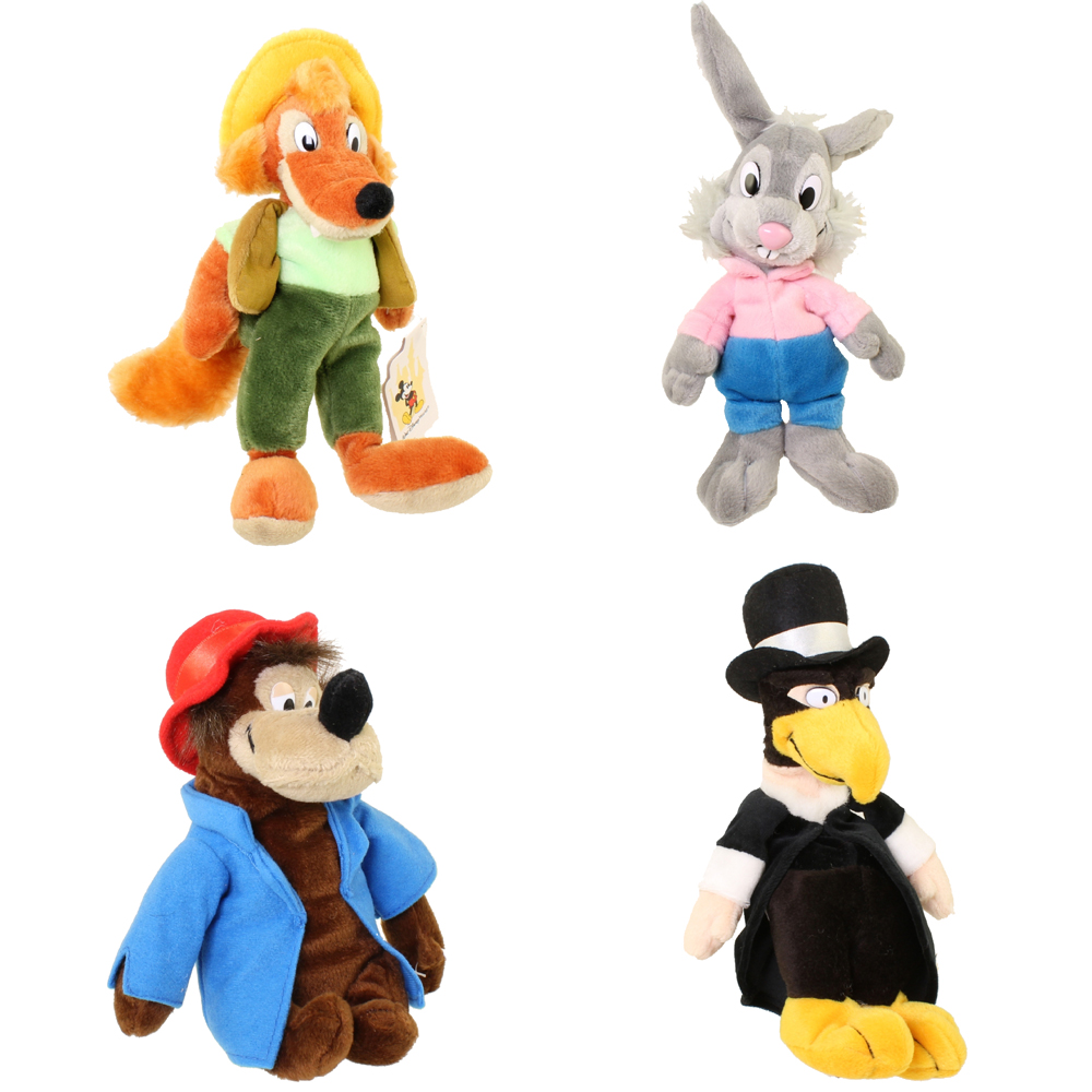 Disney Bean Bag Plush - SET OF 4 Song of the South (BR'ER BEAR, FOX, RABBIT & VULTURE)