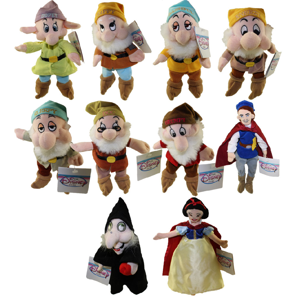 Disney Bean Bag Plush - SET OF 10 Snow White & the Seven Dwarfs