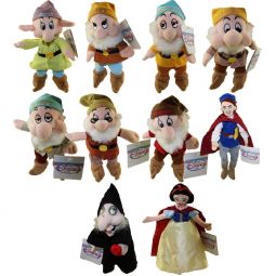 Disney Bean Bag Plush - SET OF 10 Snow White & the Seven Dwarfs