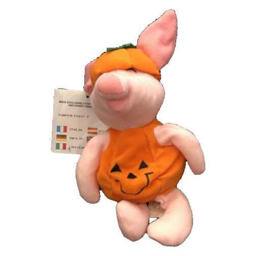 Disney Bean Bag Plush - PUMPKIN PIGLET (Winnie the Pooh) (8 inch)