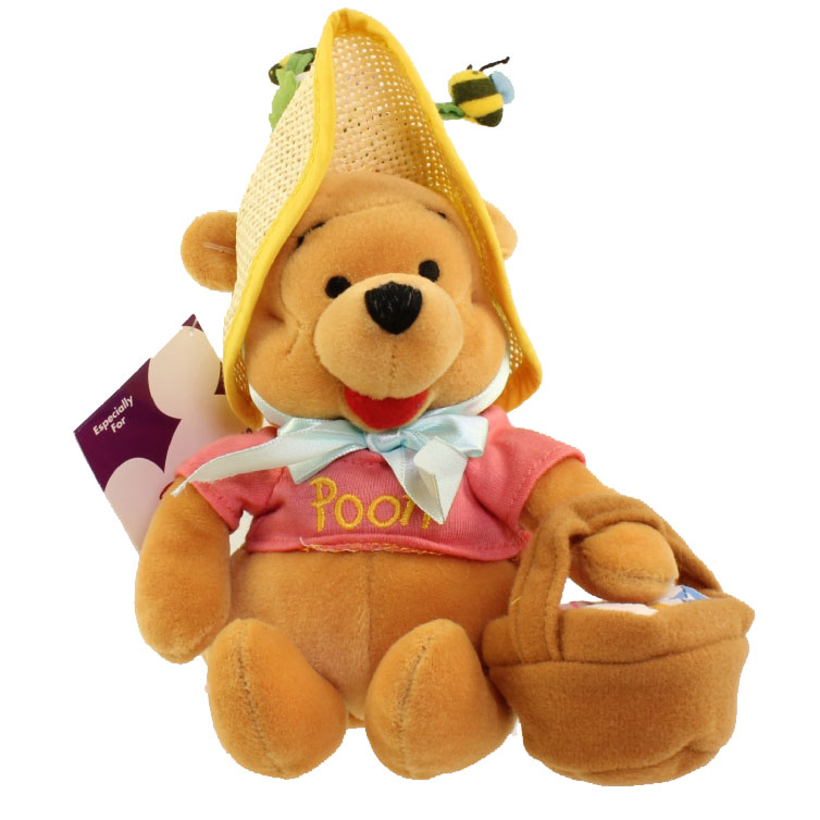 Disney Bean Bag Plush - EASTER BONNET POOH (Winnie the Pooh) (8 inch)