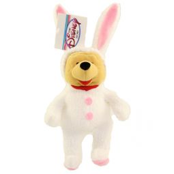 Disney Bean Bag Plush - WHITE EASTER BUNNY POOH (Winnie the Pooh) (8 inch)