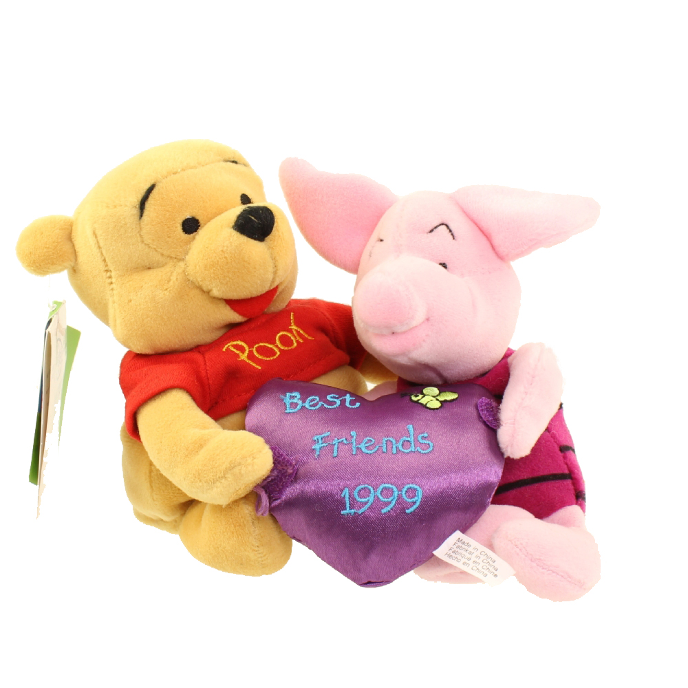 Disney Bean Bag Plush - FRIENDSHIP DAY POOH AND PIGLET (Winnie the Pooh) (9 inch)