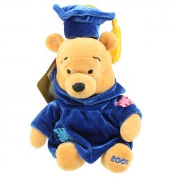 Disney Bean Bag Plush - GRADUATE POOH - 2001 (Winnie the Pooh) (9 inch)