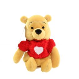 Disney Bean Bag Plush - HEART SWEATER POOH (Winnie the Pooh) (8 inch)