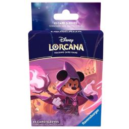 Disney Lorcana TCG Supplies - Deck Protectors - MICKEY MOUSE [Wayward Sorcerer][65 Sleeves]