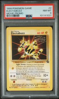 PSA 8 - Pokemon Card - Black Star Promo #2 - ELECTABUZZ - NM-MT