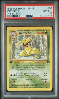 PSA 8 - Pokemon Card - Jungle 30/64 - VICTREEBEL (rare) *1st Edition* - NM-MT