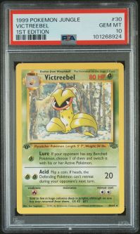 PSA 10 - Pokemon Card - Jungle 30/64 - VICTREEBEL (rare) *1st Edition* - GEM MINT PSA 10 - Pokemon Card - Jungle 30/64 - VICTREEBEL (rare) *1st Edition* - GEM MINT
