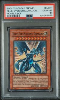 PSA 10 - Yu-Gi-Oh Card - MOV-EN001 - BLUE EYES SHINING DRAGON (super rare holo) - GEM MINT