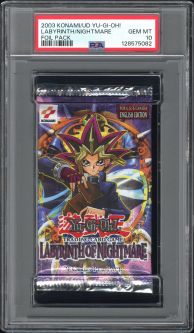 PSA 10 - Yu-Gi-Oh Cards - Labyrinth of Nightmare - Booster Pack - GEM MINT