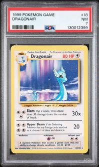PSA 7 - Pokemon Card - Base 18/102 - DRAGONAIR (rare) - NM