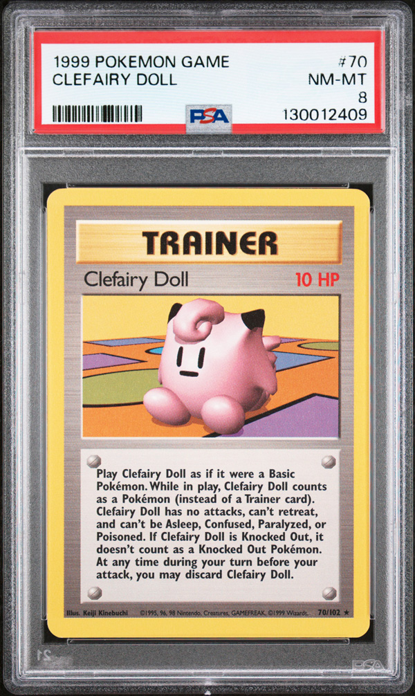 pokemon card clefairy Japan Pop Mart nostalgic artwork against a shimmering holographic background POKMON CARD GAME sv6 045/101