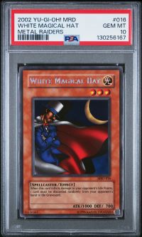 PSA 10 - Yu-Gi-Oh Card - MRD-016 - WHITE MAGICAL HAT (rare) - GEM MINT